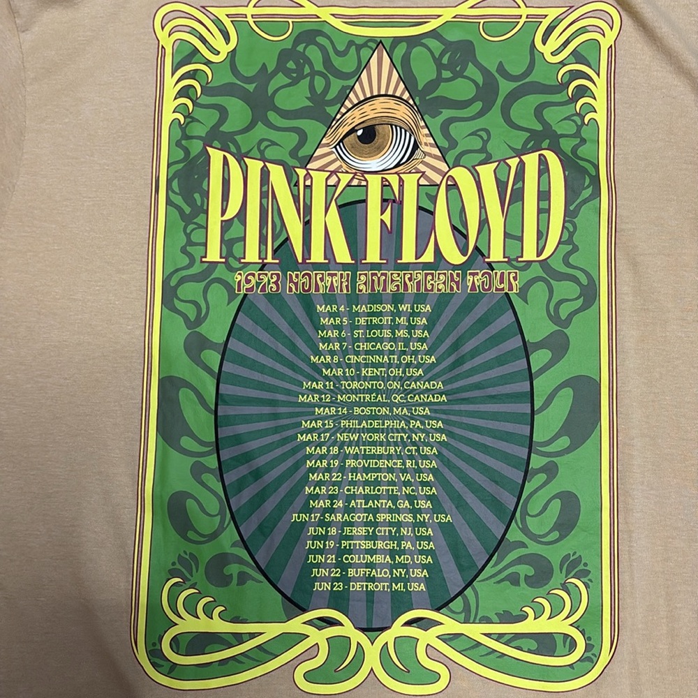 NWT Pink Floyd Dark Side Of The Moon 1973 Tour T Shirt XL - Picture 7 of 7
